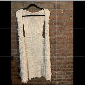 Free People Long vest- size M